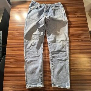 Wrangler Jeans Mens 36x32 Blue Light Wash Straight Leg Vintage 90s Made in USA